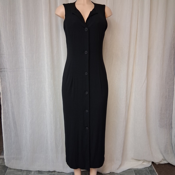 Banana Republic Dresses & Skirts - Banana Republic Black Button-Down Maxi Dress Women Suze 8